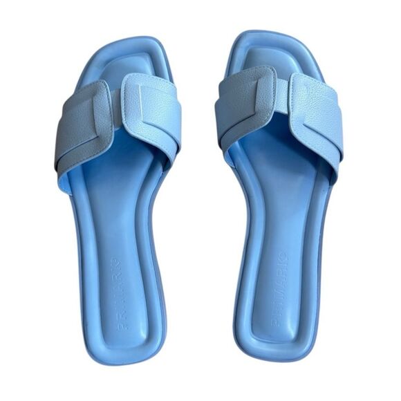 Primark Women's Baby Blue Slip On Sandals Size 7 (Run Big) - Picture 2 of 3